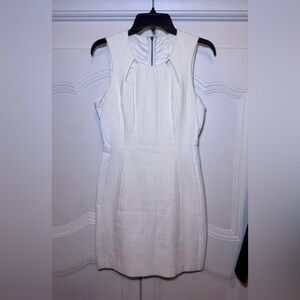 Quinn White Dress With Leather Sides Size 4